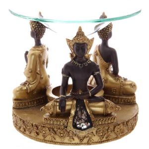 Aroma lampa Thajský Buddha zlatý 12 x 11 cm